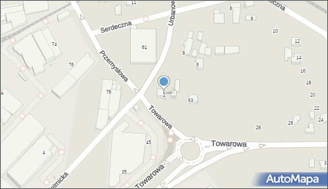 Tychy, Urbanowicka, 2, mapa Tychów