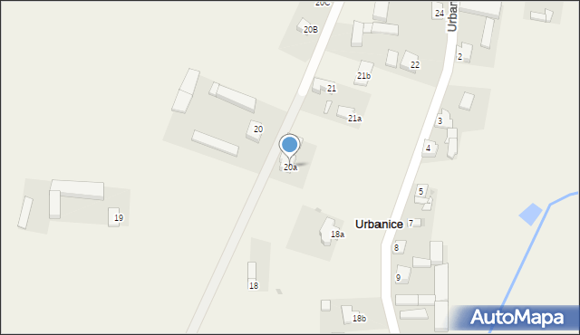 Urbanice, Urbanice, 20a, mapa Urbanice