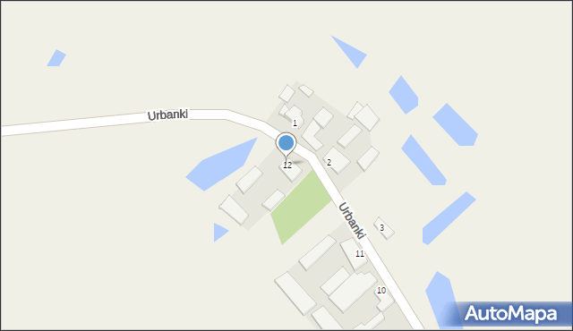 Urbanki, Urbanki, 12, mapa Urbanki