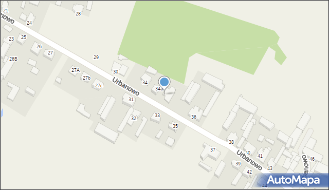 Urbanowo, Urbanowo, 34b, mapa Urbanowo