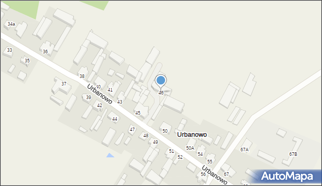 Urbanowo, Urbanowo, 46, mapa Urbanowo