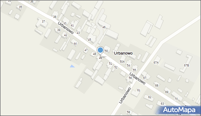 Urbanowo, Urbanowo, 49, mapa Urbanowo