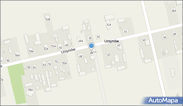 Ursynów, Ursynów, 46, mapa Ursynów