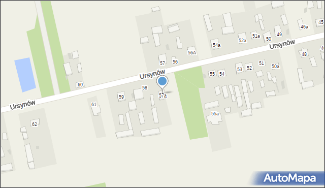 Ursynów, Ursynów, 58a, mapa Ursynów