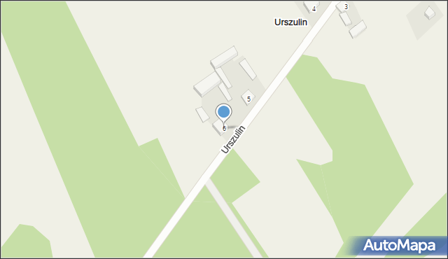 Urszulin, Urszulin, 6, mapa Urszulin