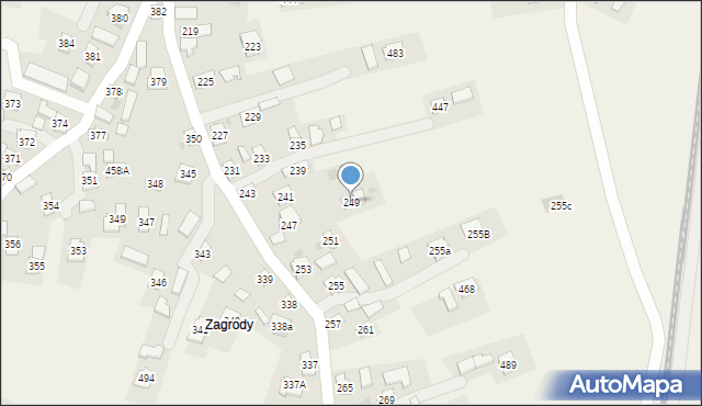 Urzejowice, Urzejowice, 249, mapa Urzejowice