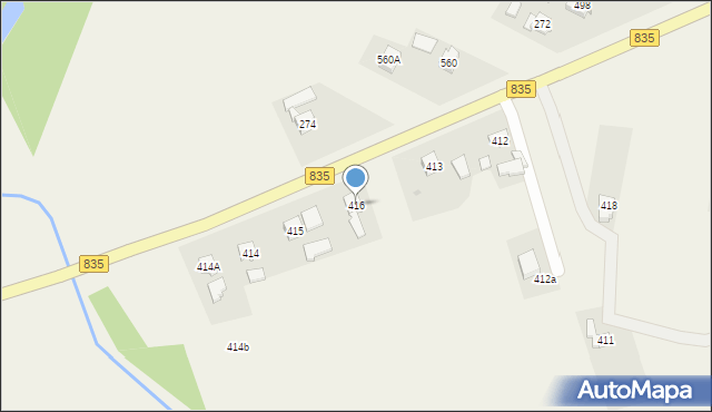 Urzejowice, Urzejowice, 416, mapa Urzejowice