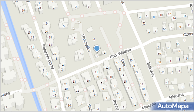 Warszawa, Uroczysko, 2, mapa Warszawy