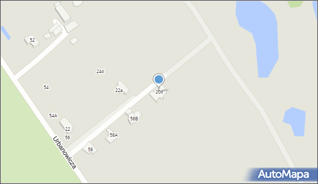 Wrocław, Urbanowicza Witolda, gen., 20d, mapa Wrocławia