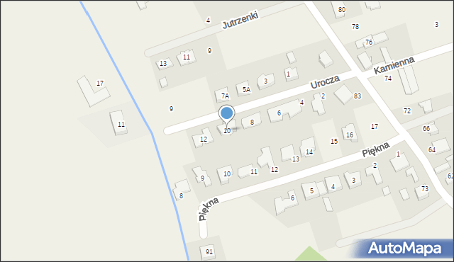 Wysogotowo, Urocza, 10, mapa Wysogotowo