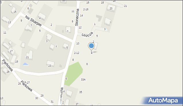 Wysoki Kościół, Urocza, 4, mapa Wysoki Kościół
