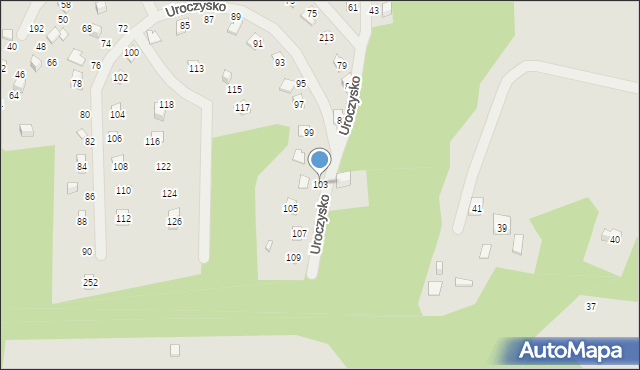 Zakroczym, Uroczysko, 103, mapa Zakroczym