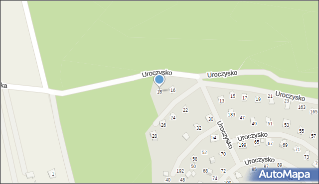 Zakroczym, Uroczysko, 18, mapa Zakroczym