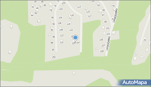 Zakroczym, Uroczysko, 250, mapa Zakroczym