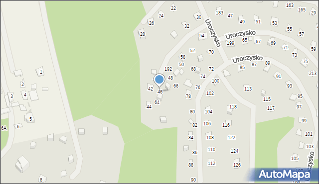 Zakroczym, Uroczysko, 46, mapa Zakroczym