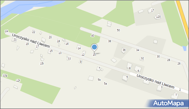 Zawiszyn, Uroczysko nad Liwcem, 10, mapa Zawiszyn