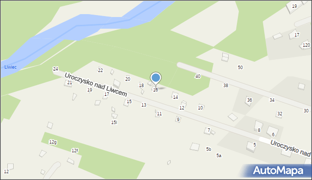 Zawiszyn, Uroczysko nad Liwcem, 16, mapa Zawiszyn