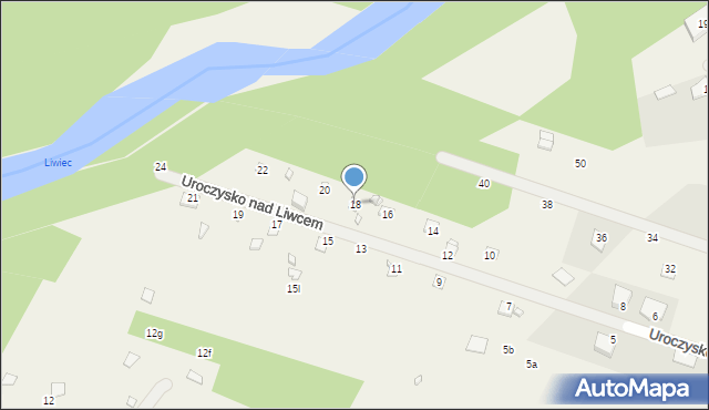 Zawiszyn, Uroczysko nad Liwcem, 18, mapa Zawiszyn
