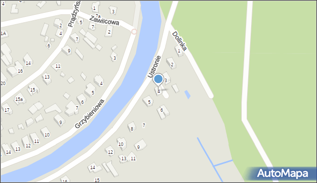 Augustów, Ustronie, 4, mapa Augustów