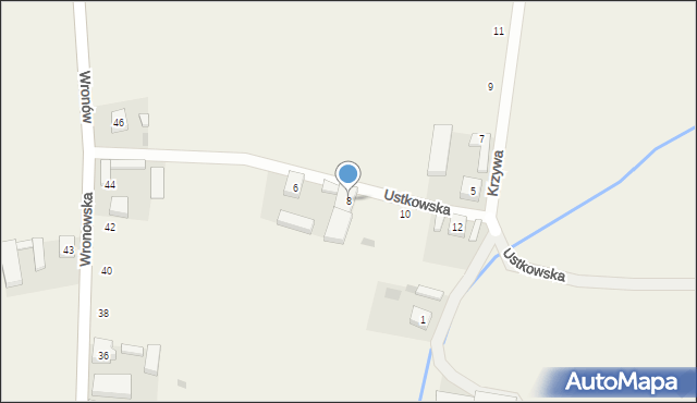 Benice, Ustkowska, 8, mapa Benice