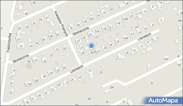 Błonie, Uśmiech, 24, mapa Błonie