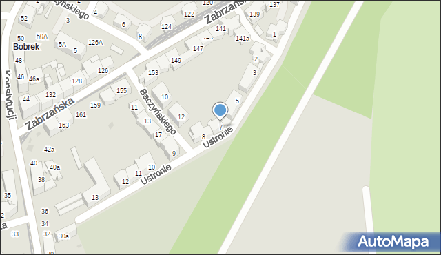 Bytom, Ustronie, 7, mapa Bytomia