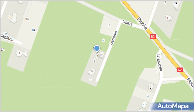 Cekanowo, Ustronie, 3, mapa Cekanowo