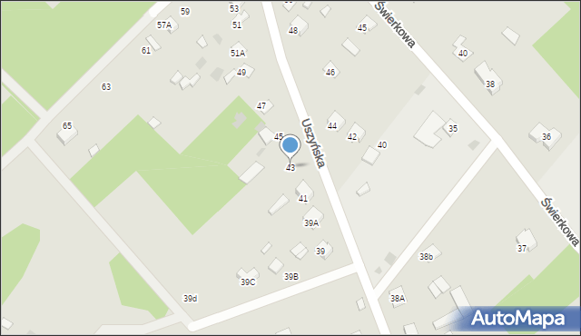 Ciechanowiec, Uszyńska, 43, mapa Ciechanowiec