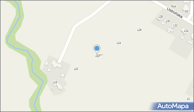 Cisownica, Ustrońska, 122, mapa Cisownica