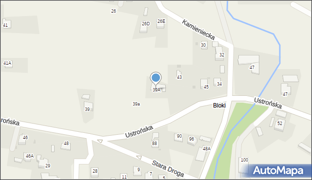 Cisownica, Ustrońska, 39A, mapa Cisownica