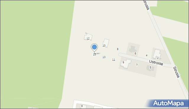 Dąbcze, Ustronie, 15, mapa Dąbcze