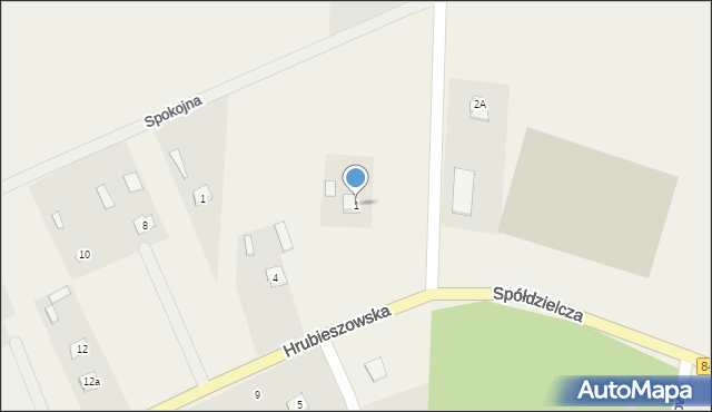 Dołhobyczów, Usługowa, 1, mapa Dołhobyczów