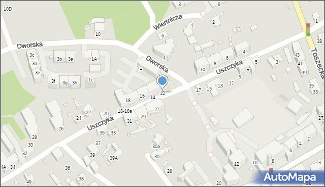 Gliwice, Uszczyka Józefa, 12, mapa Gliwic