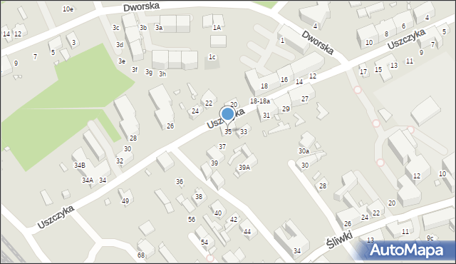 Gliwice, Uszczyka Józefa, 35, mapa Gliwic