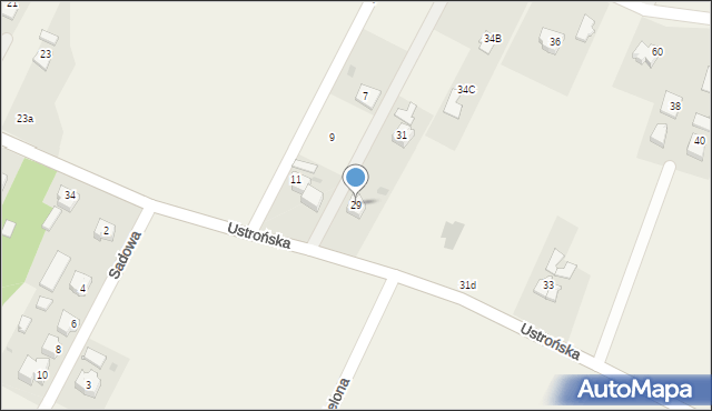 Goleszów, Ustrońska, 29, mapa Goleszów