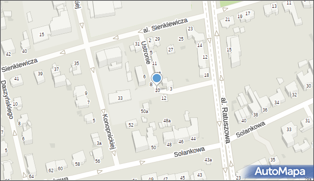 Inowrocław, Ustronie, 10, mapa Inowrocławia