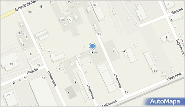 Janikowo, Ustronna, 7, mapa Janikowo