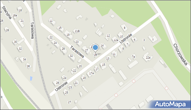 Kielce, Ustronie, 16, mapa Kielc