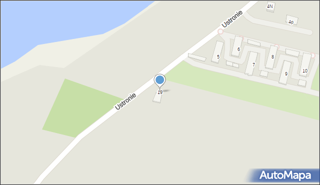 Kłecko, Ustronie, 19, mapa Kłecko