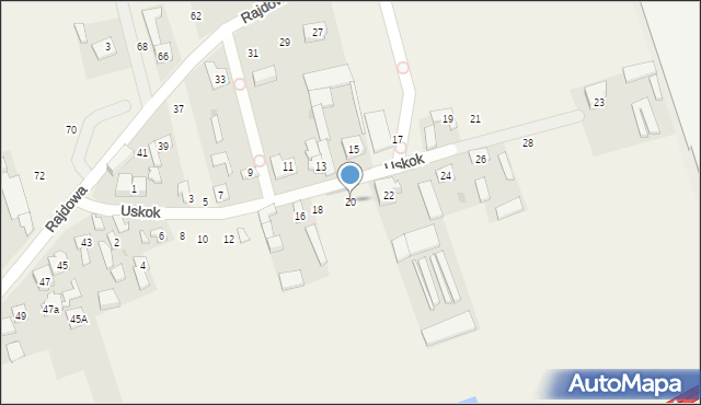 Konotopa, Uskok, 20, mapa Konotopa