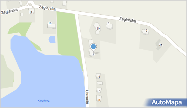 Laskowo, Ustronie, 2, mapa Laskowo
