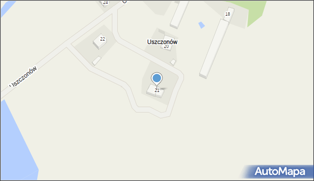 Luboszyce, Uszczonów, 21, mapa Luboszyce