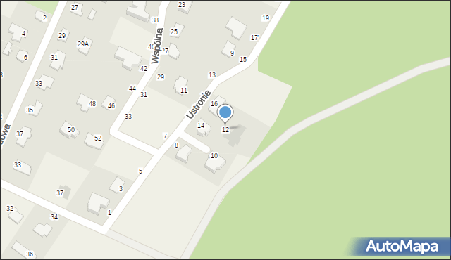 Maksymilianowo, Ustronie, 12, mapa Maksymilianowo