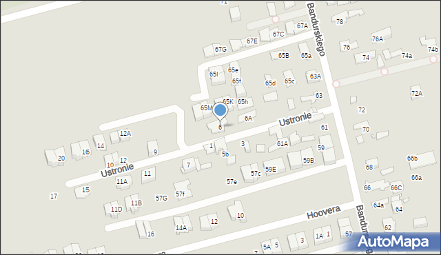 Marki, Ustronie, 6, mapa Marki