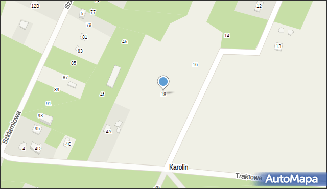 Mieszkowo, Ustronie, 18, mapa Mieszkowo