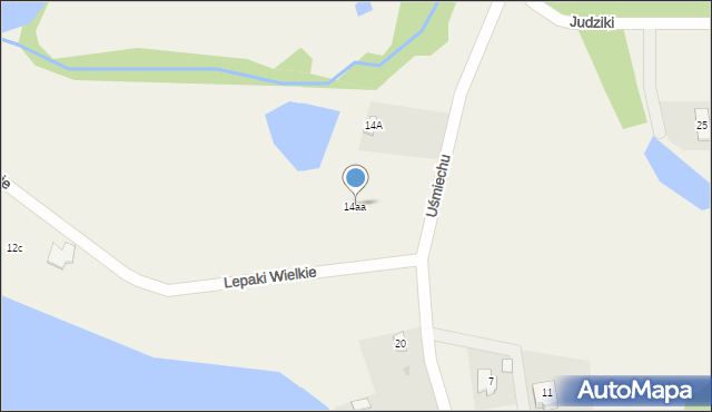 Mołdzie, Uśmiechu, 14aa, mapa Mołdzie