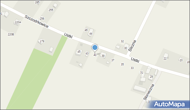 Narama, Ustki, 41, mapa Narama