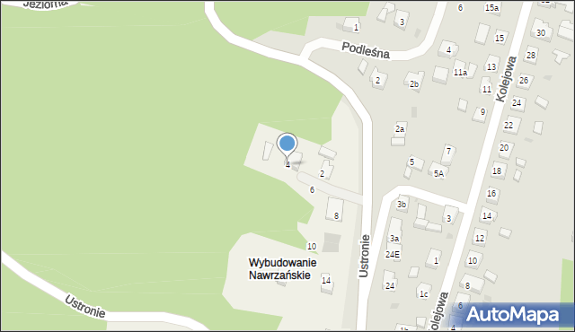 Nawra, Ustronie, 4, mapa Nawra