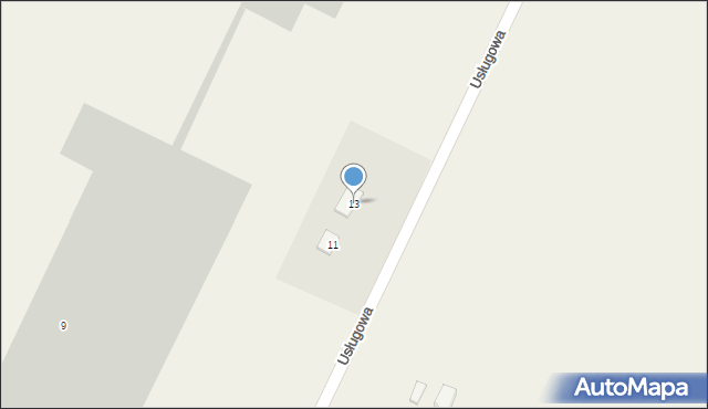 Nowy Modlin, Usługowa, 13, mapa Nowy Modlin