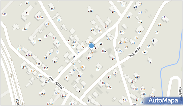 Nowy Targ, Ustronie, 12, mapa Nowego Targu